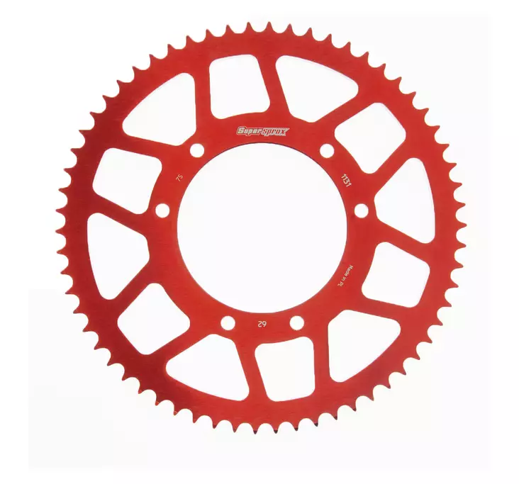 Supersprox Takaratas, Punainen, 62 hammasta (420), Ø105mm, Aprilia, Derbi, Drac - Mopon Takarattaat - D190429 - 1