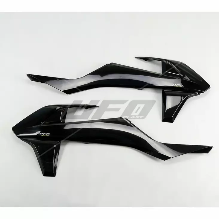 UFO Ilmanohjaimet KTM125-525 SX/SXF 16-18 EXC/EXC-F 17-19 Musta - Moottoripyörän ilmanohjaimet - D219739 - 1