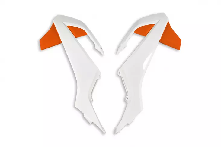 UFO Ilmanohjaimet KTM65 2019-2021 Valkoinen/oranssi 999W OEM 16-23 - Moottoripyörän ilmanohjaimet - D383429 - 1