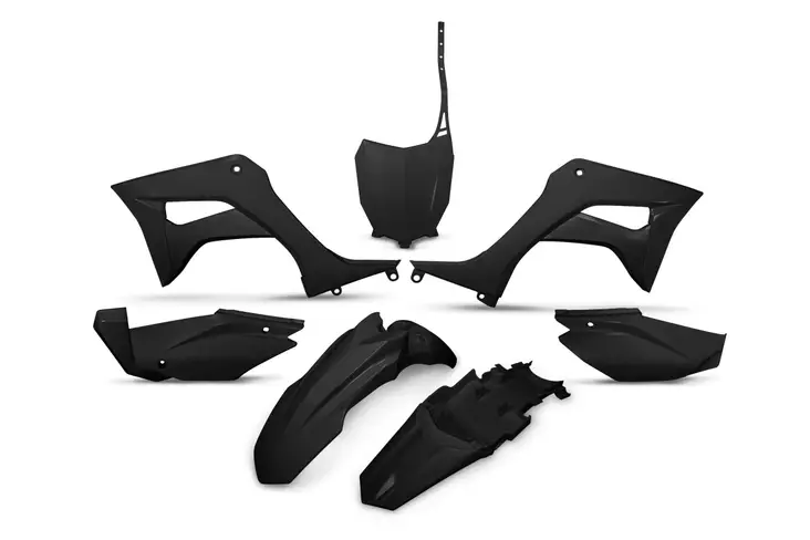 UFO Plastic kit 5 -parts Musta 001 CRF110F 2019- - Moottoripyörän muovisarjat - D402869 - 1