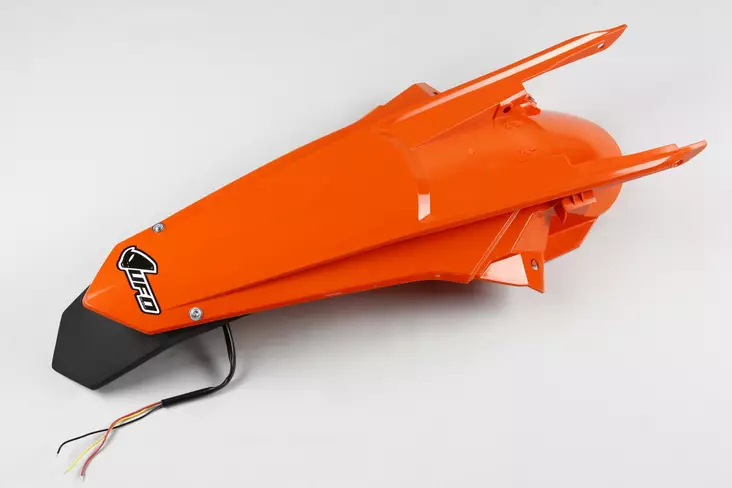 UFO Rear Fender Enduro LED EXC/EXC-F 150-500 2017-19 Oranssi 127 - Moottoripyörän lokasuojat - D402899 - 1