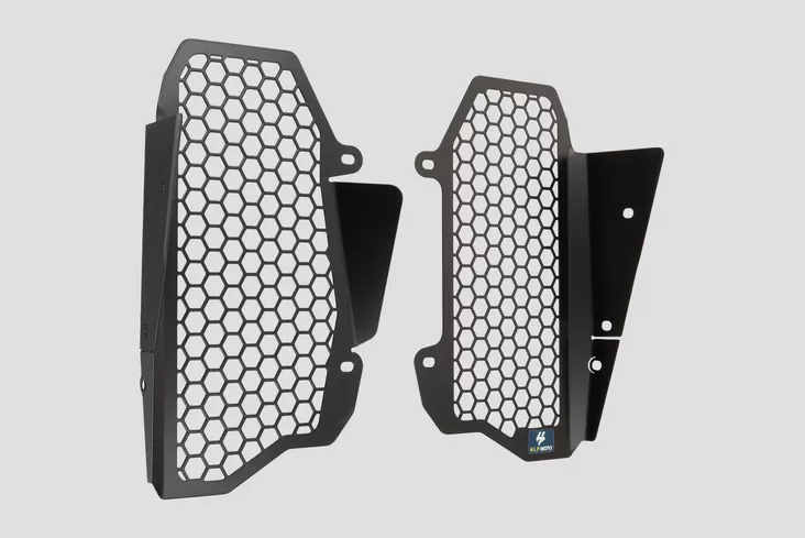 Yakk EXP Radiator guard Honda CRF1100 Africa Twin (16-20) black - Moottoripyörän jäähdyttimen suojat - D547349 - 1