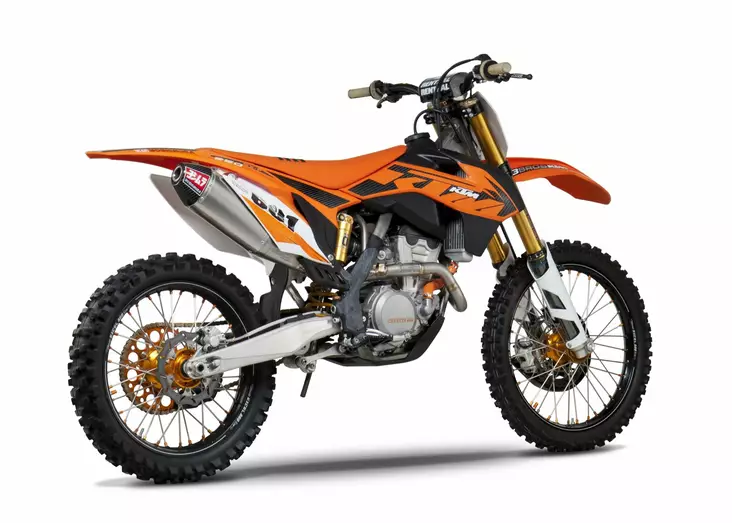 Yoshimura Full System Ktm 250 Sx-F 2013-15 Signature Rs-4 Fs Ti-Ti-Cf - Moottoripyörän pakoputkistot - D334439 - 1