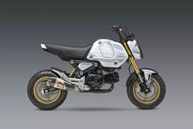 Yoshimura GROM 2022 Graphics Kit "EDGE" White - Moottoripyörän tarrasarjat - D417859 - 1