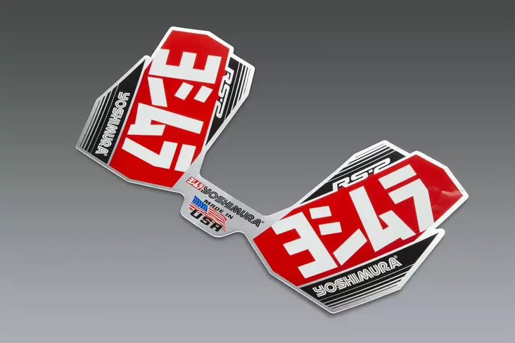 Yoshimura RS-2 MUFFLER WRAP AROUND DECAL OFF-ROAD - Moottoripyörän äänenvaimentimen varaosat - D417759 - 1