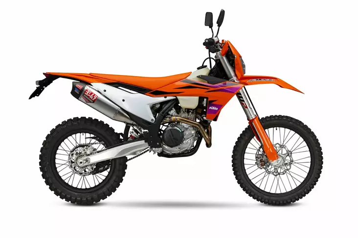 Yoshimura Slip-On KTM 500EXC-F/350EXC-F 2024 RS-12 Stainless w/ Alu muffler - Moottoripyörän pakoputkistot - D512439 - 1