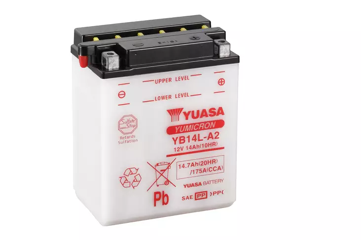 Yuasa akku YB14L-A2 (cp) Happopatruuna mukana (4) - Akut - D749 - 1