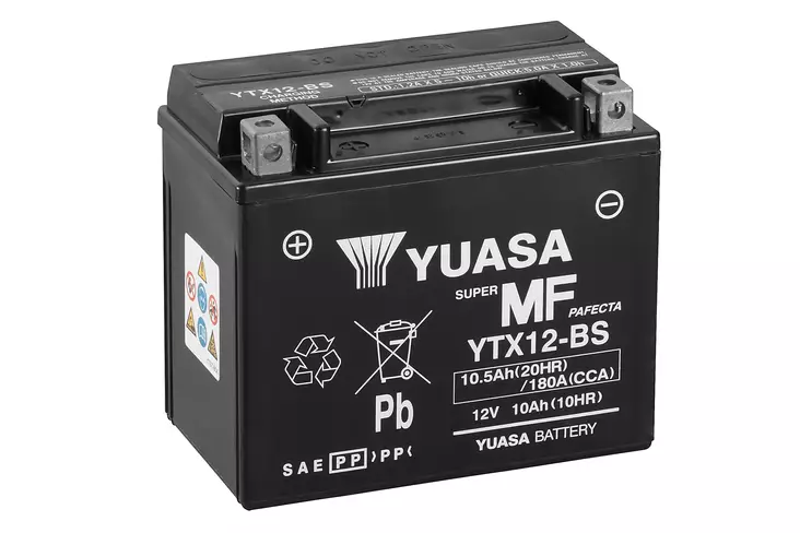 Yuasa akku YTX12-BS (cp) Happopatruuna mukana (4) - Akut - D779 - 1